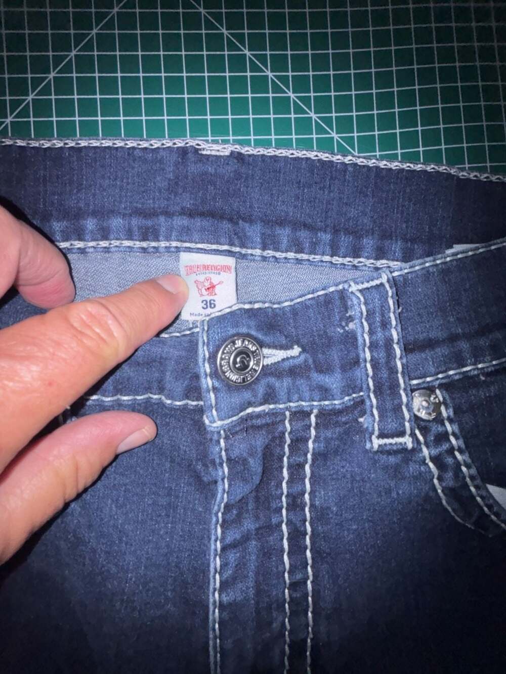 True Religion Skinny Jeans Size 36 Blue Denim